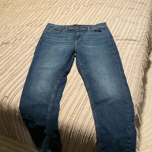 Banana Republic Dark Blue Straight Leg Jeans- girlfriend mid rise style